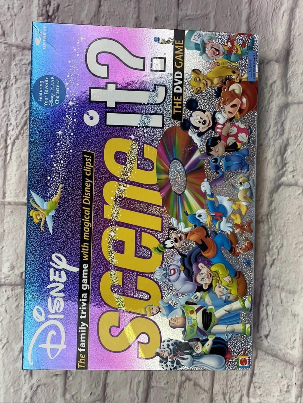 Disney Spin It? DVD Game — Purple and Yellow Box with Colorful Character Art - Picture 3 of 9